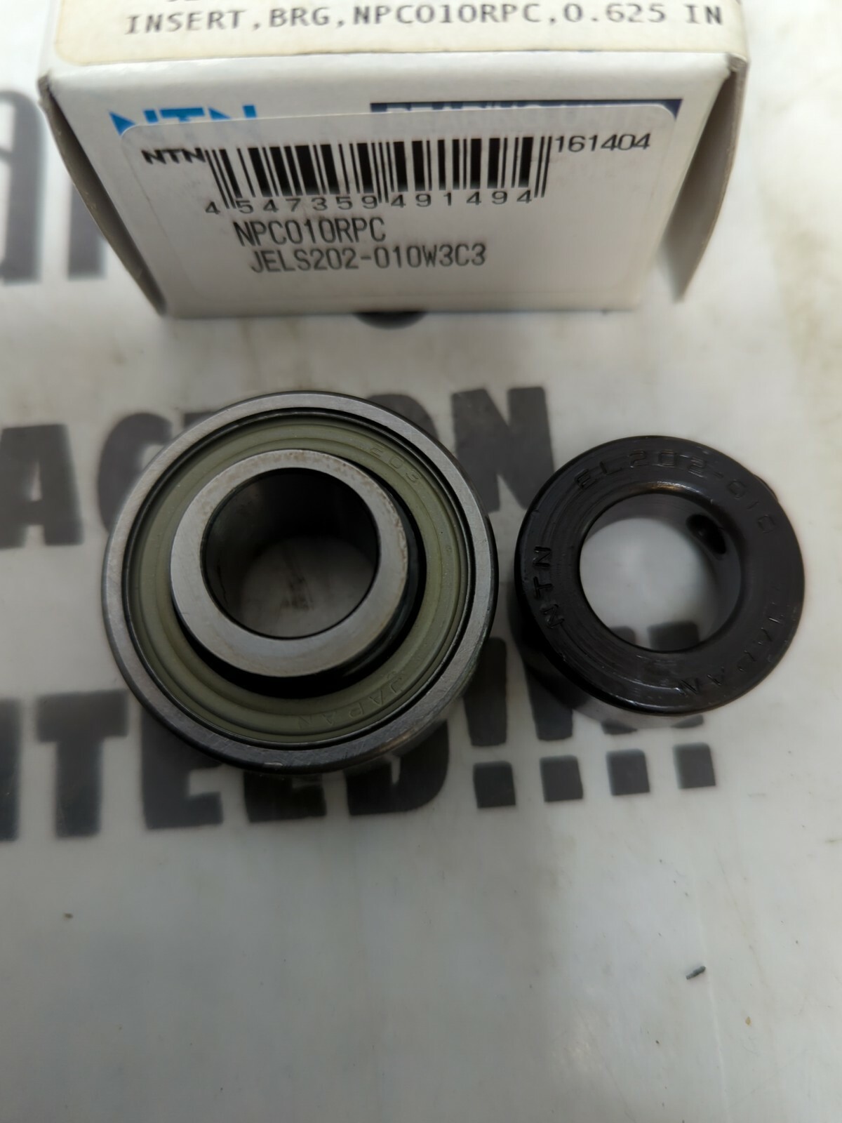 NTN,JELS202-010W3C3,BALL INSERT BEARING .625 INCH BORE NOS