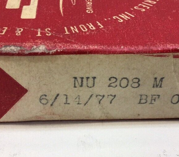 SKF NU 208 M Cylindrical Roller Bearing 40mm ID X 80mm OD X 18mm W NU-208-M