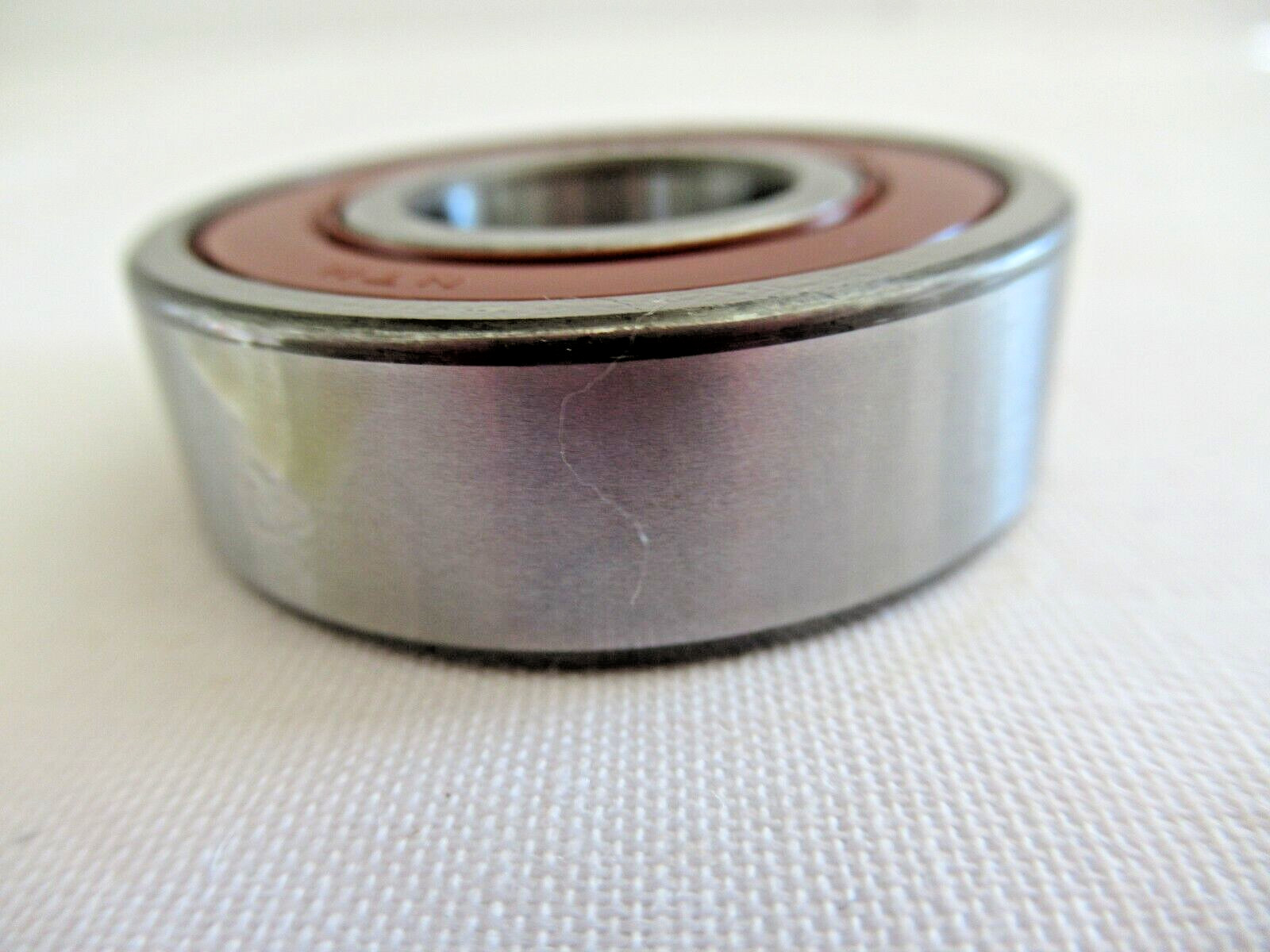 (TWO) NTN 6203LLU Deep Groove Single Row Radial Ball Bearing, C3, Double Sealed