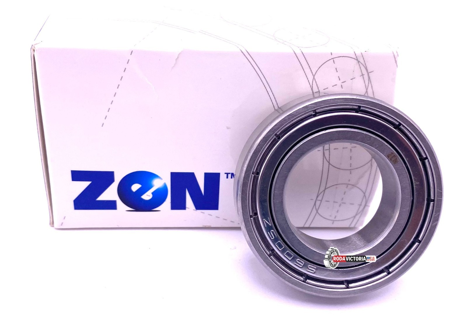 ZEN S6005 ZZ Stainless Steel Ball Bearing Metal Shielded W6005 ZZ 25x47x12 mm