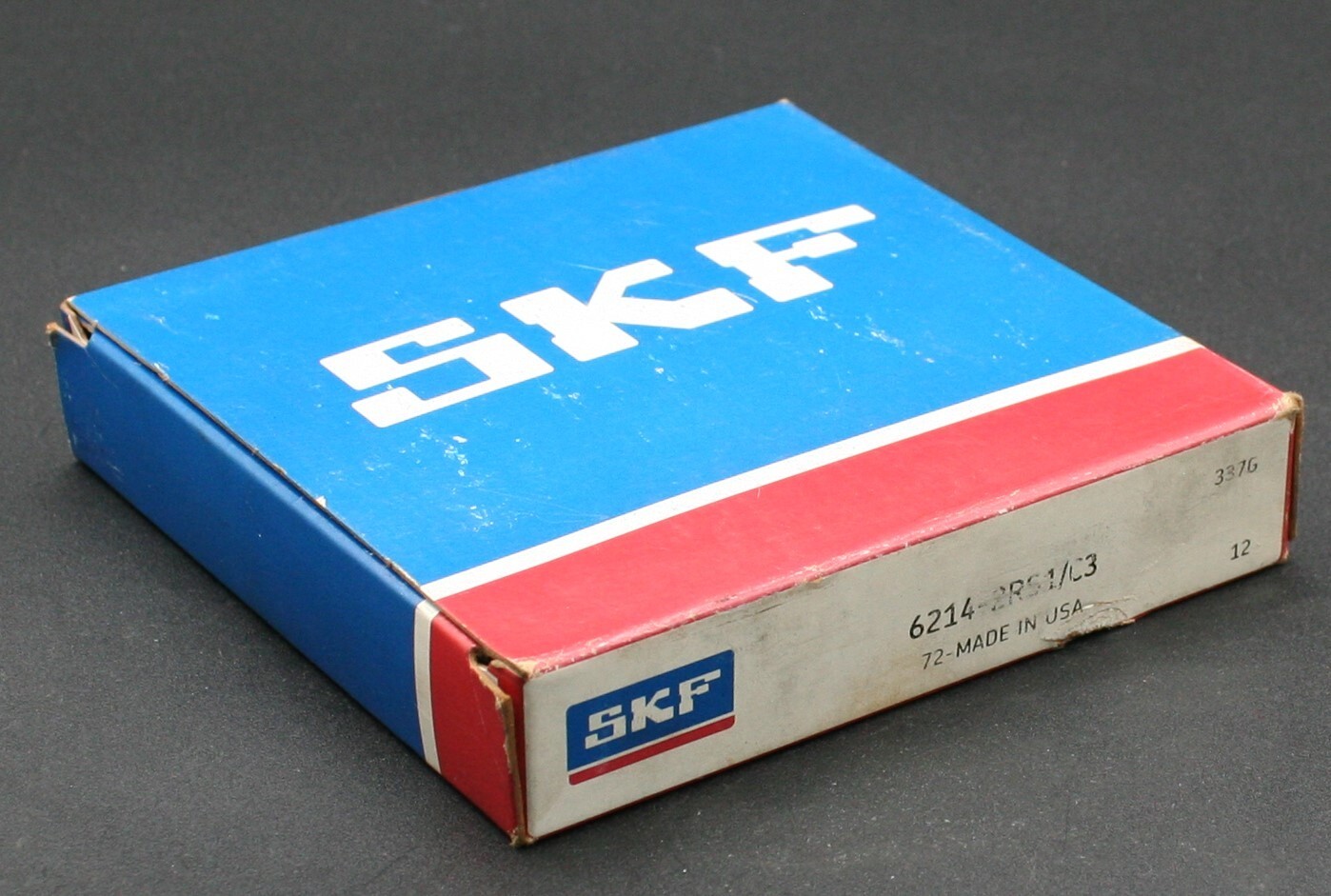 One (1) SKF 6214 2RS1/C3 Deep Groove Bearing 70MM ID USA NEW