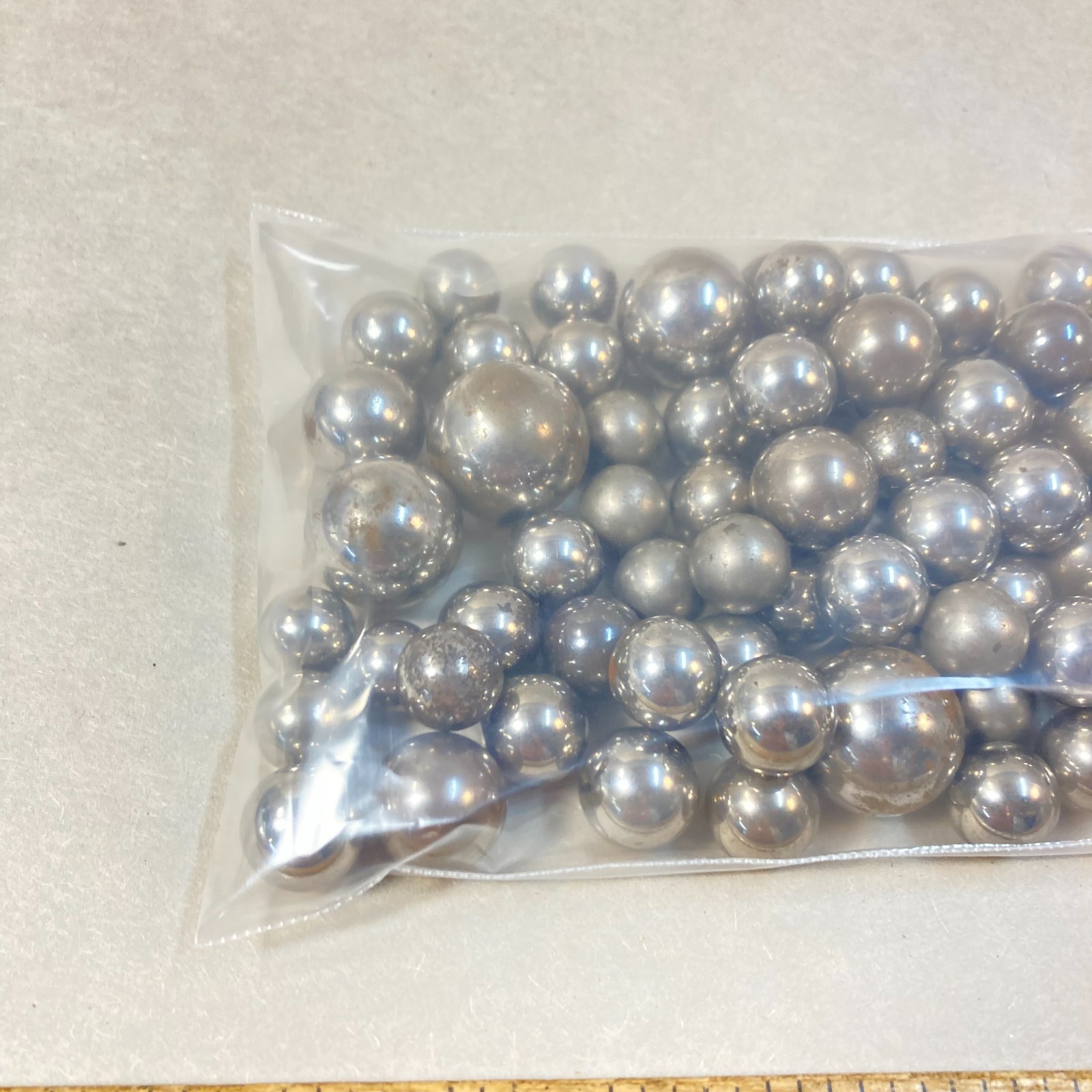 Machinist Ball Bearing Assortment Large to Medium 1 3/4 lbs.