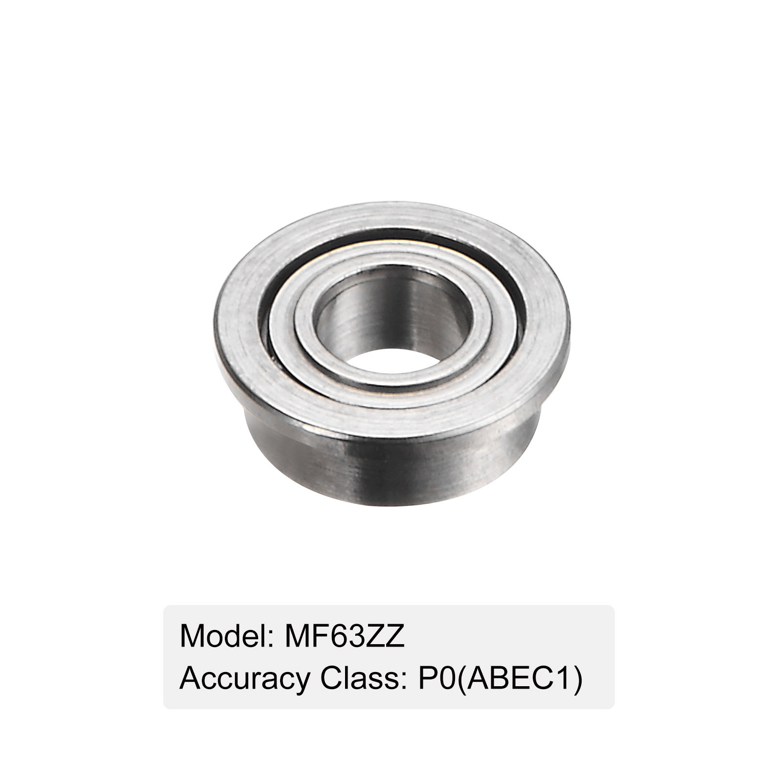 MF63ZZ Flanged Ball Bearing, 4pcs 3x6x2.5mm Flange Bearings