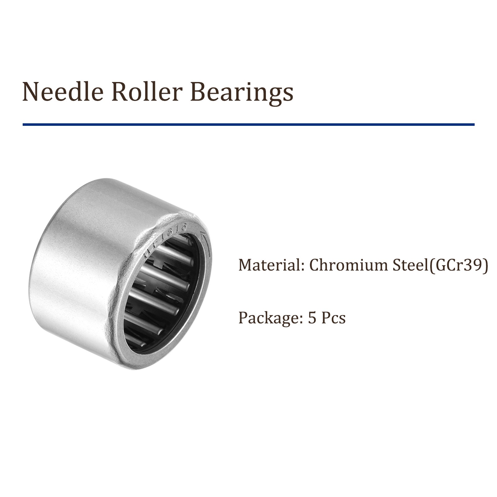5pcs HF0306 Needle Roller Bearings-[3mm ID x 6.5mm OD x 6mm Width]
