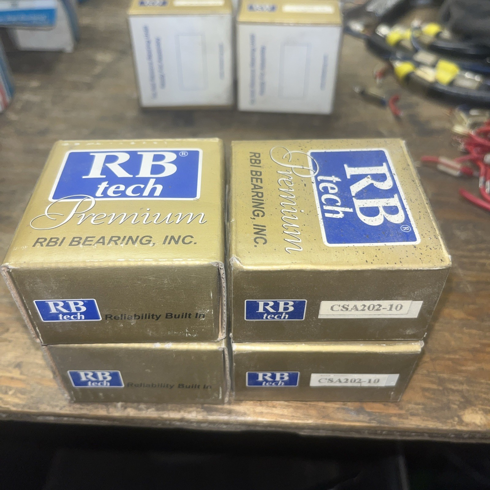 Lot Of 4-RB Tech Bearing #CSA202-10, NOS, JFK-1576