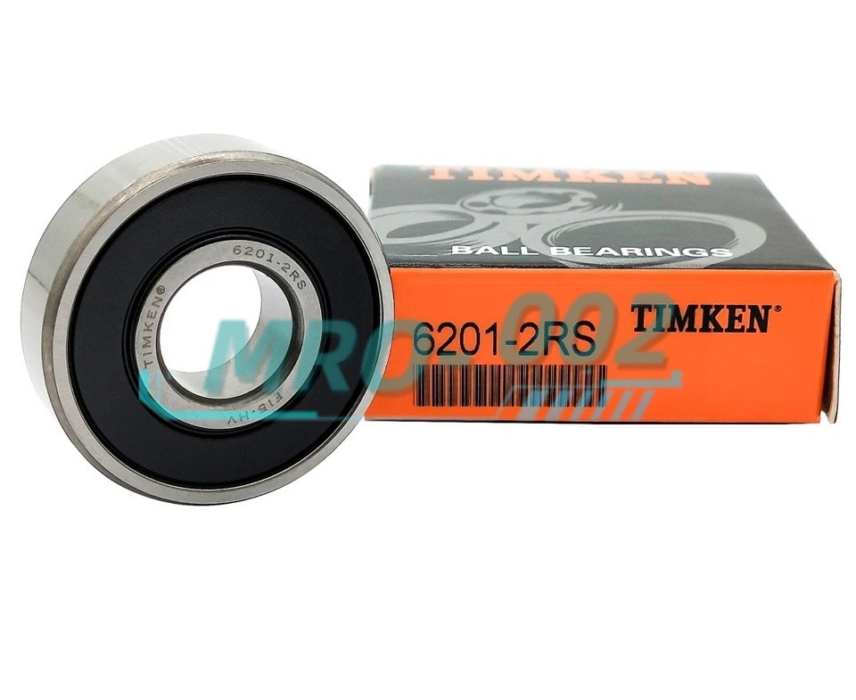 2PC NEW IMKEN 6201-2RS 12X32X10MM Double Rubber Seal Ball Bearings 6201