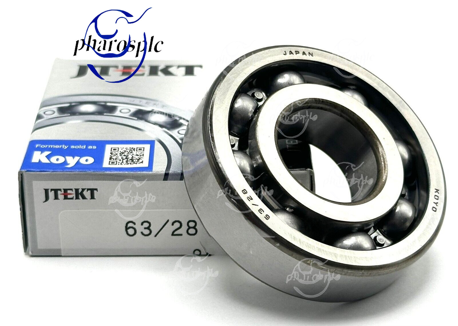 KOYO 63/28 C3 BALL BEARING, OPEN 91025-HL4-003 93306-37808-00 28x68x18mm