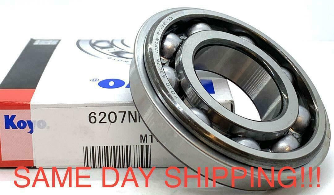 KOYO 6207 NR C3 Deep Groove Ball Bearing, Open, No Seals + Sanp Ring 35x72x17mm