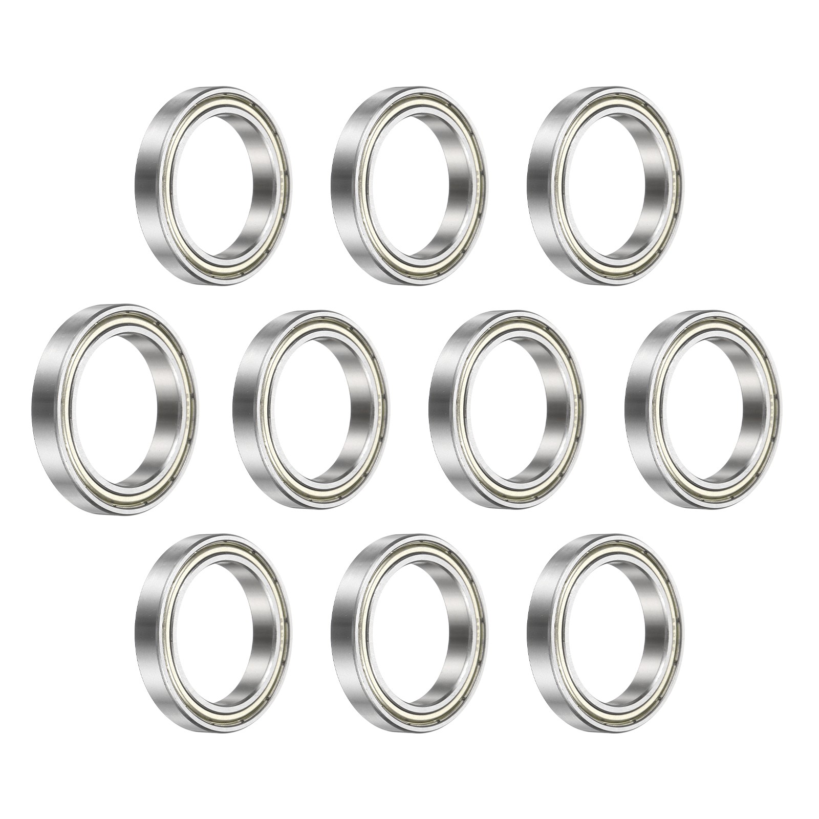 10Pcs 6806-ZZ Deep Groove Bearing, 30x42x7mm Metal Double Sealed Bearing