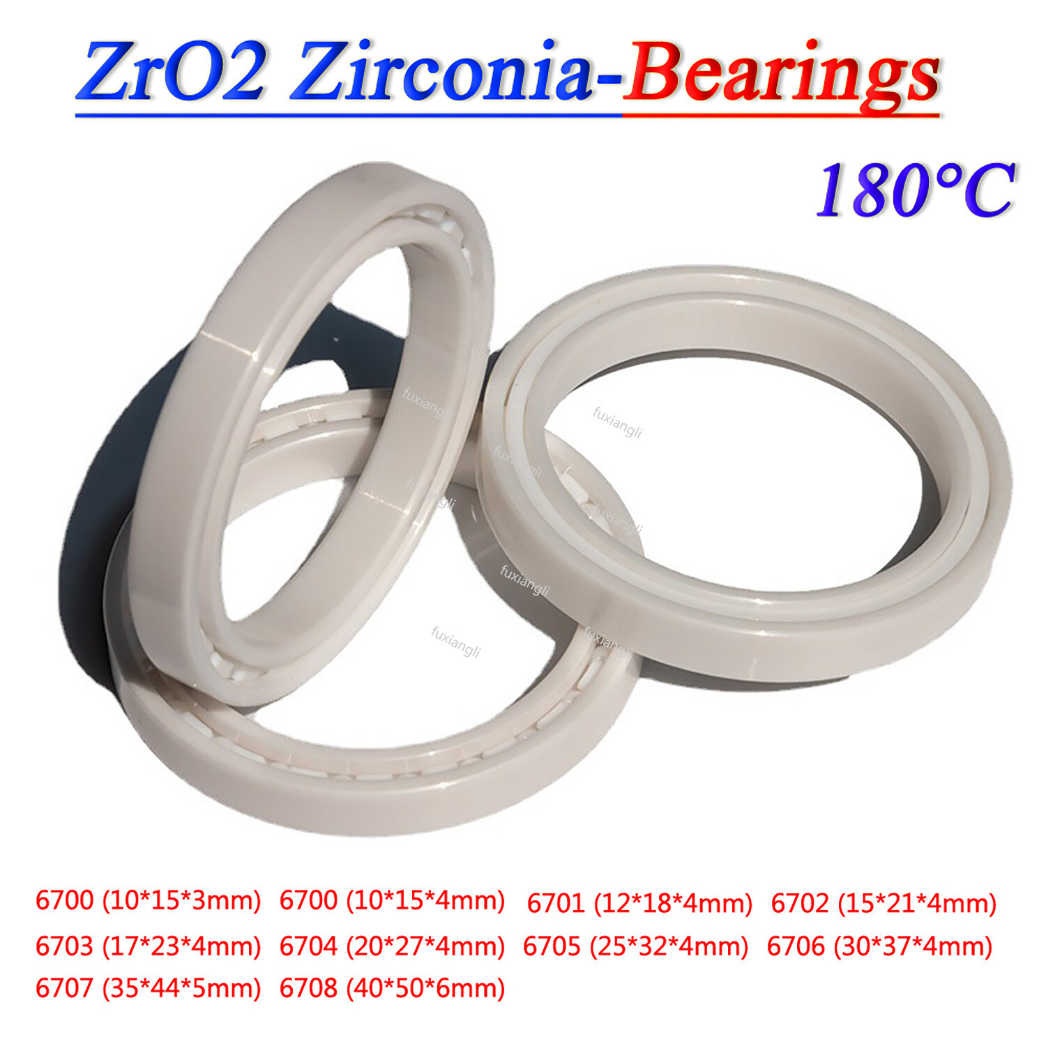 ZrO2 Zirconia Full Ceramic Ball Bearings Open 6700 6701 6702 6703 6704 to 6708