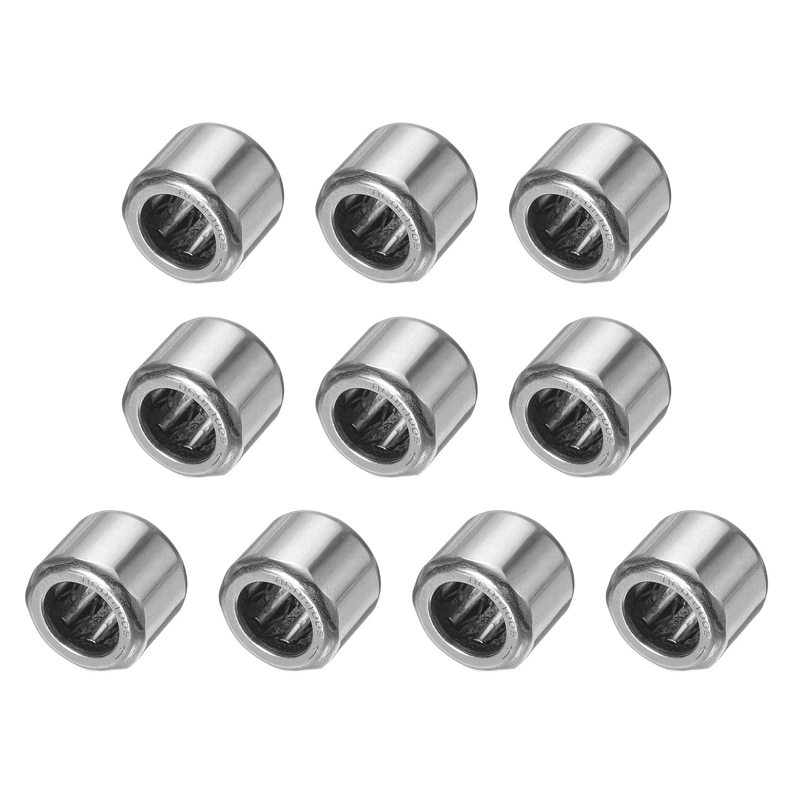 10 Pcs RC061008 Needle Roller Bearings One Way Bearing 3/8×3/8×1/2, Bearing