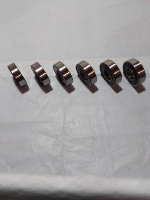 Lot of (6) F.A.G. Roller Bearings No 6203 RS Made in Germany Excellent Condition