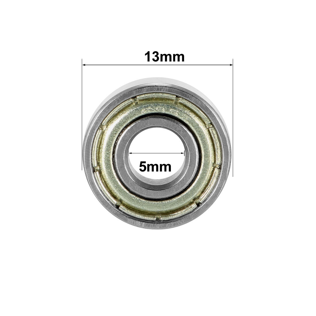 20pcs Deep Groove Ball Bearing 695ZZ Double Shield 5mm x 13mm x 4mm Carbon Steel
