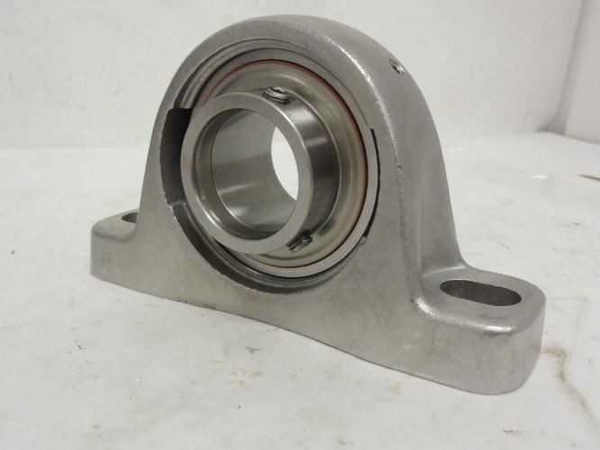 201637 New-No Box; MRC SPB107SS Pillow Block Bearing; SS; 1-7/16″ID; 2-Bolt