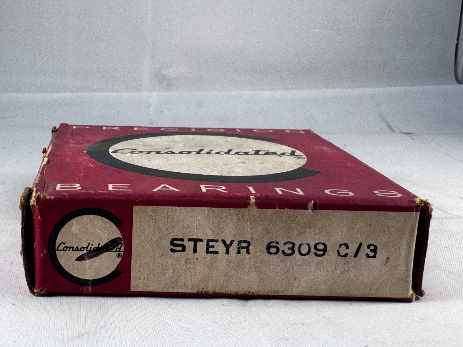 PRECISION CONSOLIDATED STEYR 6309 C/3 CYLINDRICAL DEEP GROOVE BALL BEARING NEW