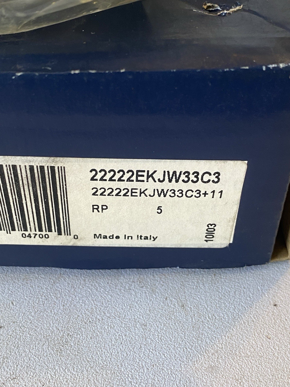 22222EKJW33C3, RHP, Spherical Roller Bearing 110x200x53 mm