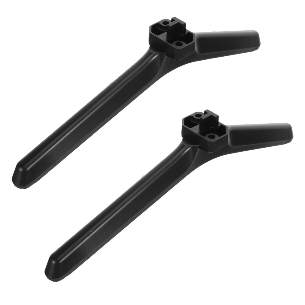 1 Pair Reusable TV Stand Replacement Base Legs for Flat Screen TV Black