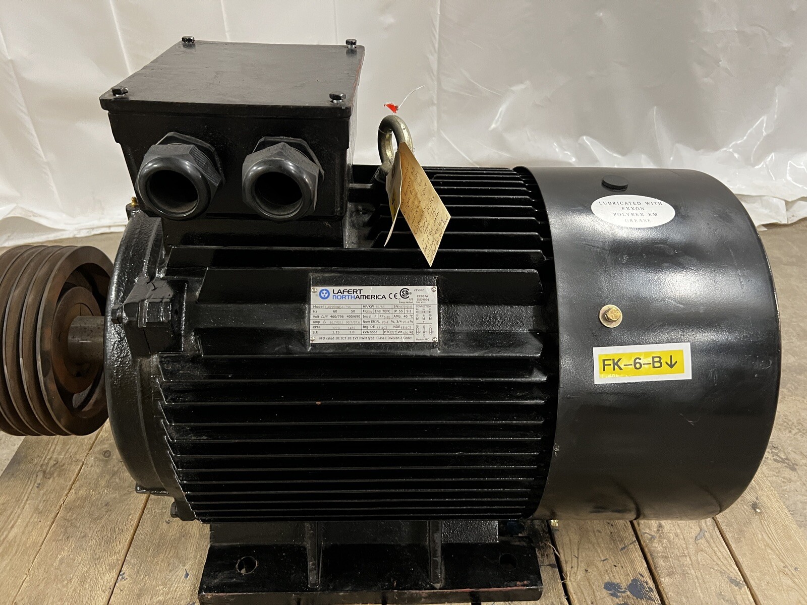 Lafert LAB250ME4-796 75 HP Electric Motor