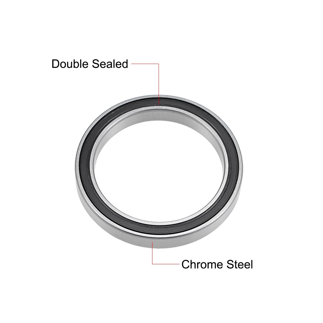 6808-2RS Deep Groove Ball Bearings 52mm ID 52mm OD 7mm 4pcs