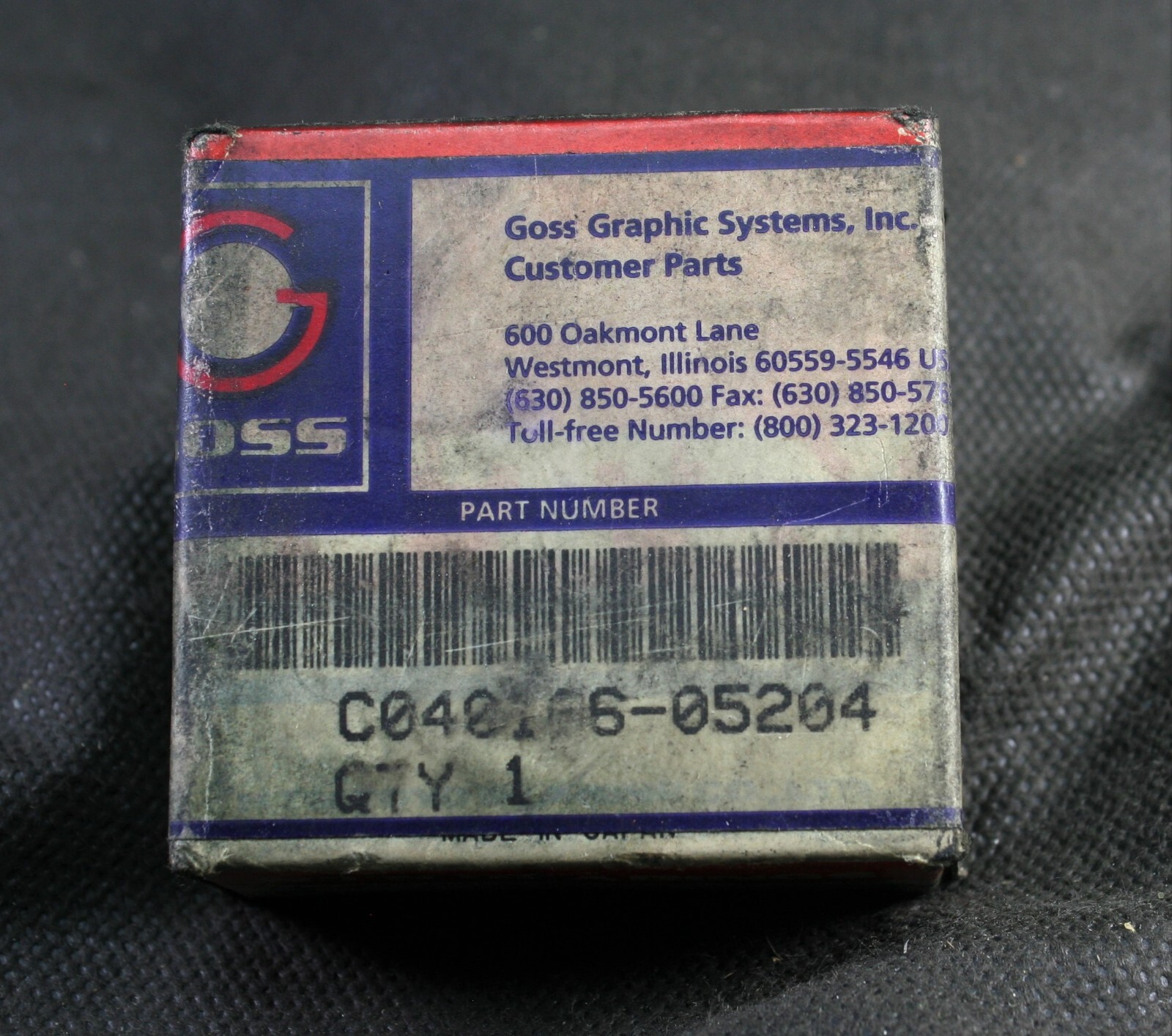 One (1) NTN 5204 Angular Contact Bearing 20 MM Bore Japan C040166-05204 NEW