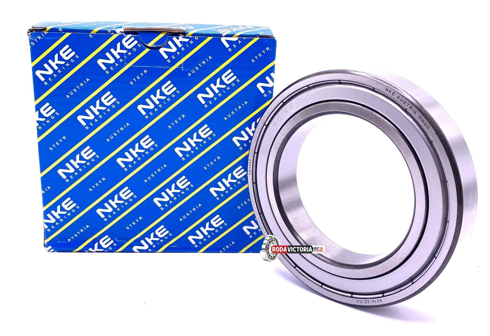 NKE 6014 ZZ C3 Deep Groove Ball Bearing, Metal Shielded 70x110x20 mm