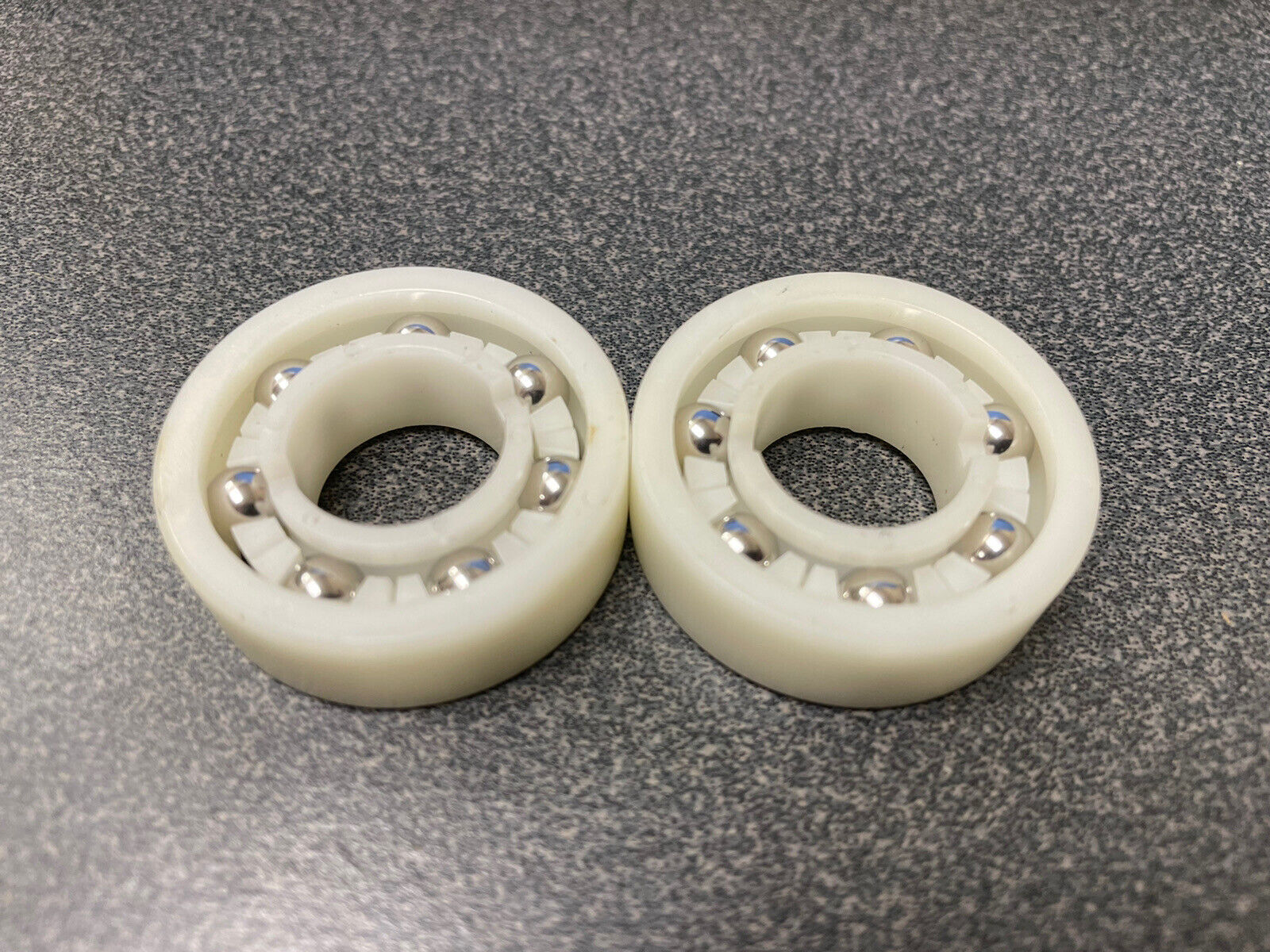 (2x) Plastic 6202 Bearing 16x35x11mm Thermoplastic with Stainless Steel Balls
