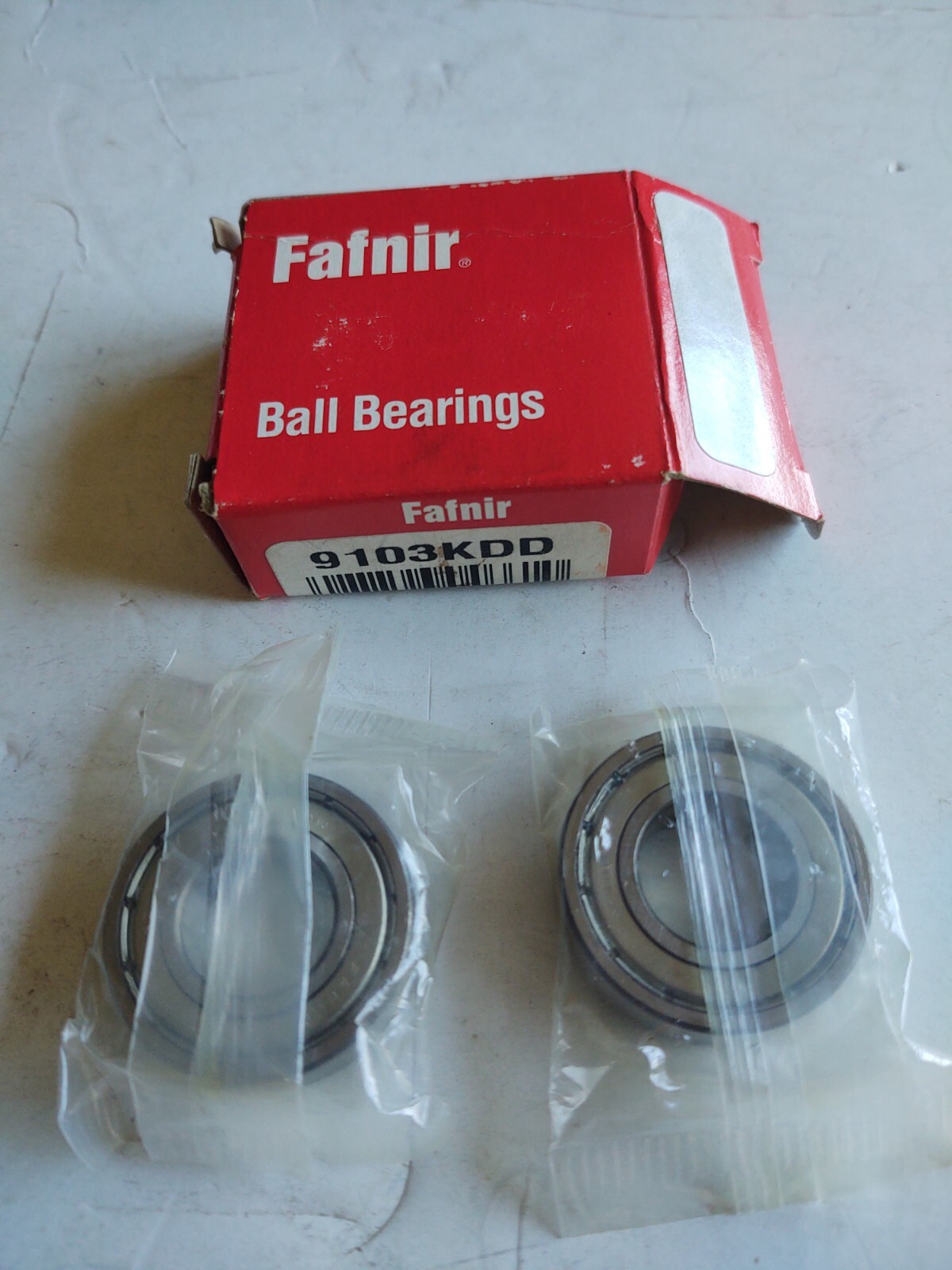 Box of (2) Fafnir 9103KDD Radial Bearings Double Shield NEW