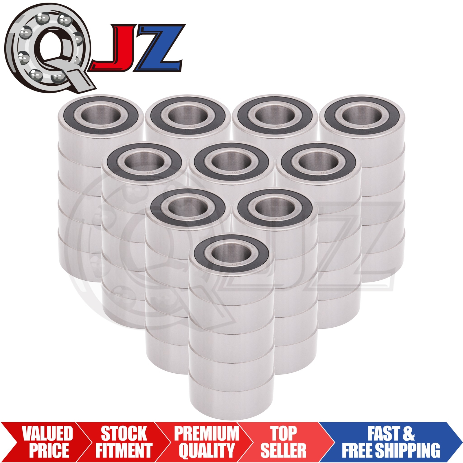 [Qty.50] 5308-2RS Angular Contact Ball Bearing [40mm Bore x 90mm OD x 36.5mm W]