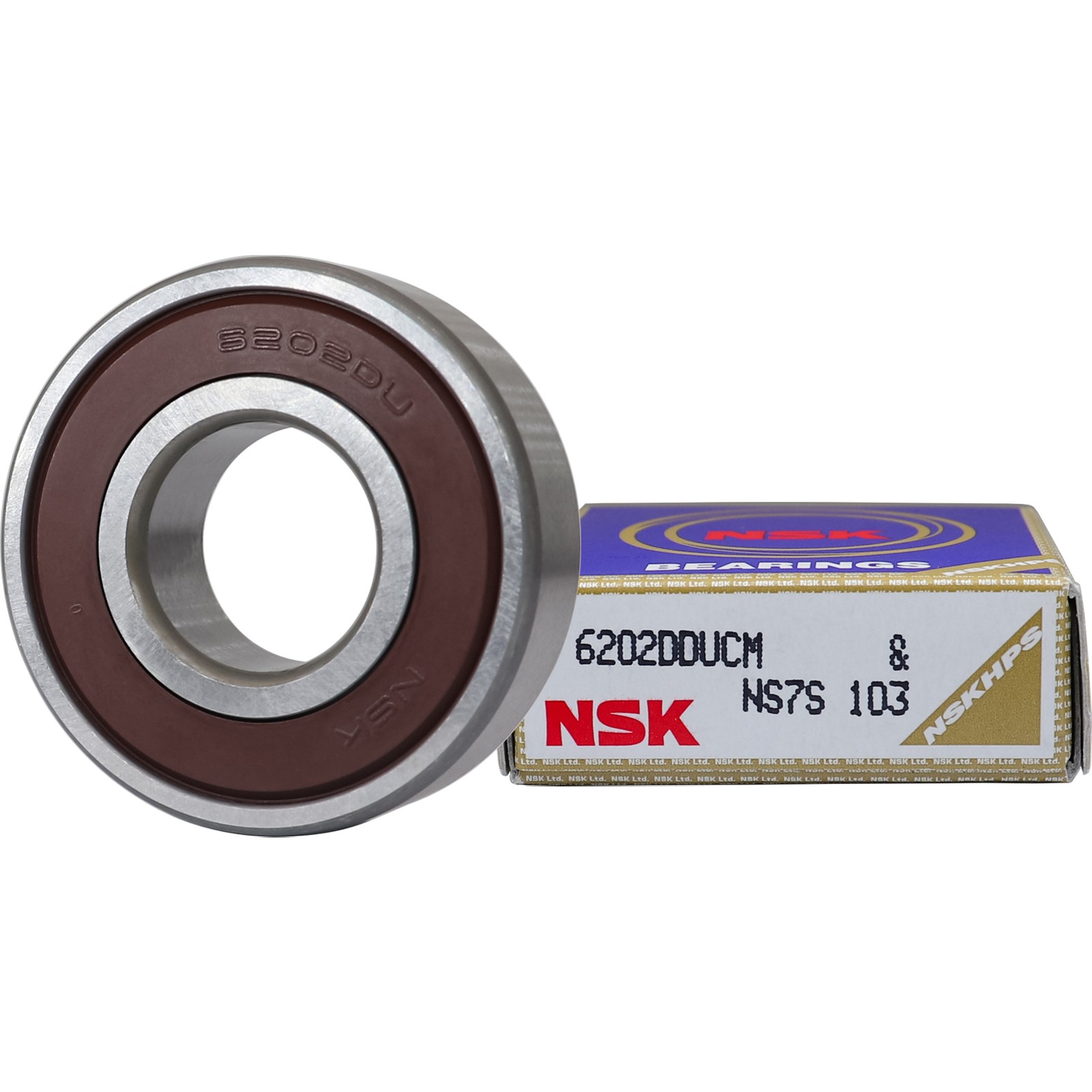 10PACK NSK 6202DDU 15X35X11MM Double Rubber Seal Bearings 6202-2RS 6202RS
