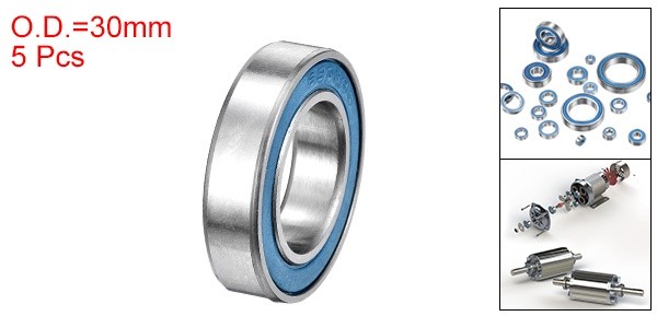 5 Pcs 17x30x7mm 6903-2RS Deep Groove Bearing Double Sealed Chrome Steel ABEC-7