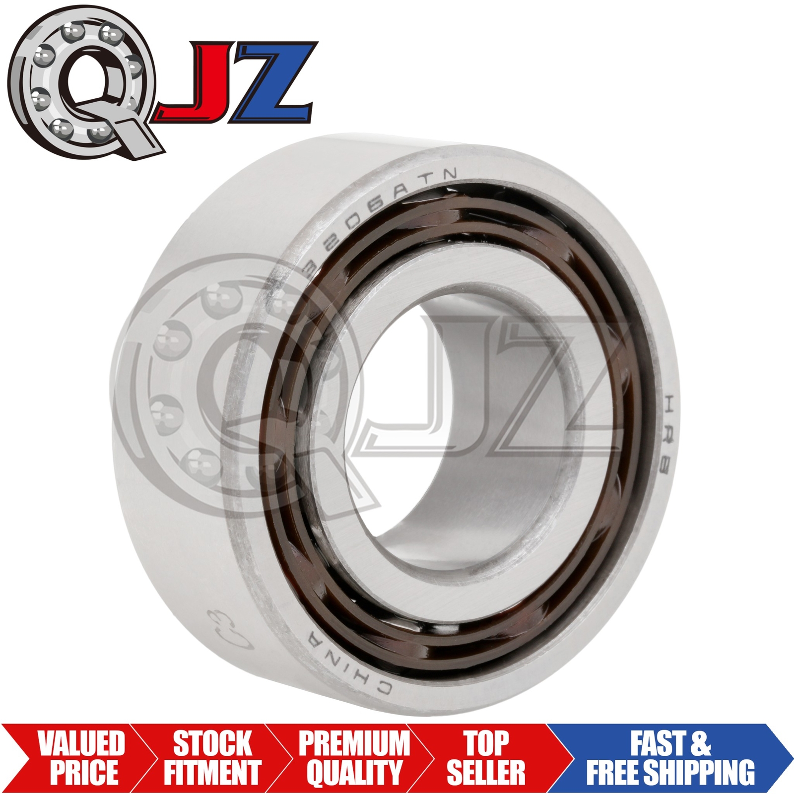 [Qty.1] 3206-OPEN C3 Angular Contact Ball Bearing [30mm Bore x 62mm x 23.8mm]