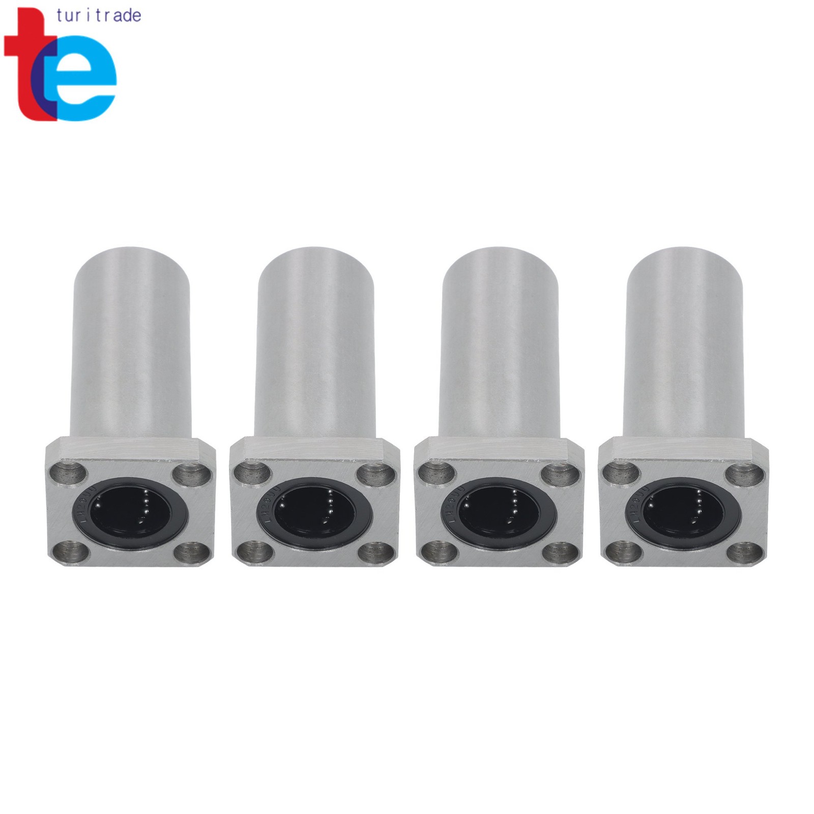 4 Pack Extra Long LMK20LUU Linear Bearings 4pcs 20mm Bore 32mm OD Steel Cage