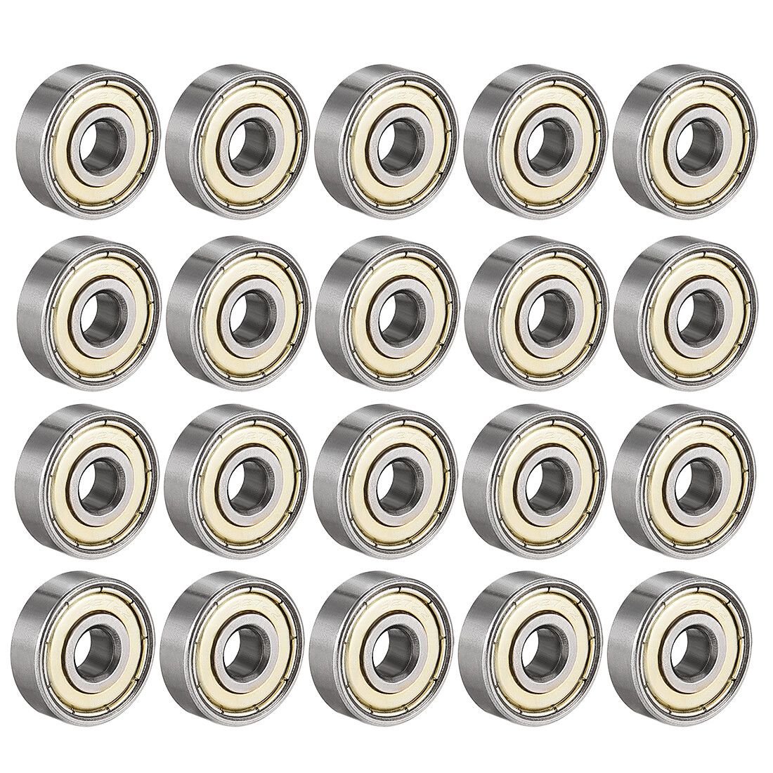 20pcs Deep Groove Ball Bearing 627ZZ Double Shield 7 x 22 x 7mm Carbon Steel