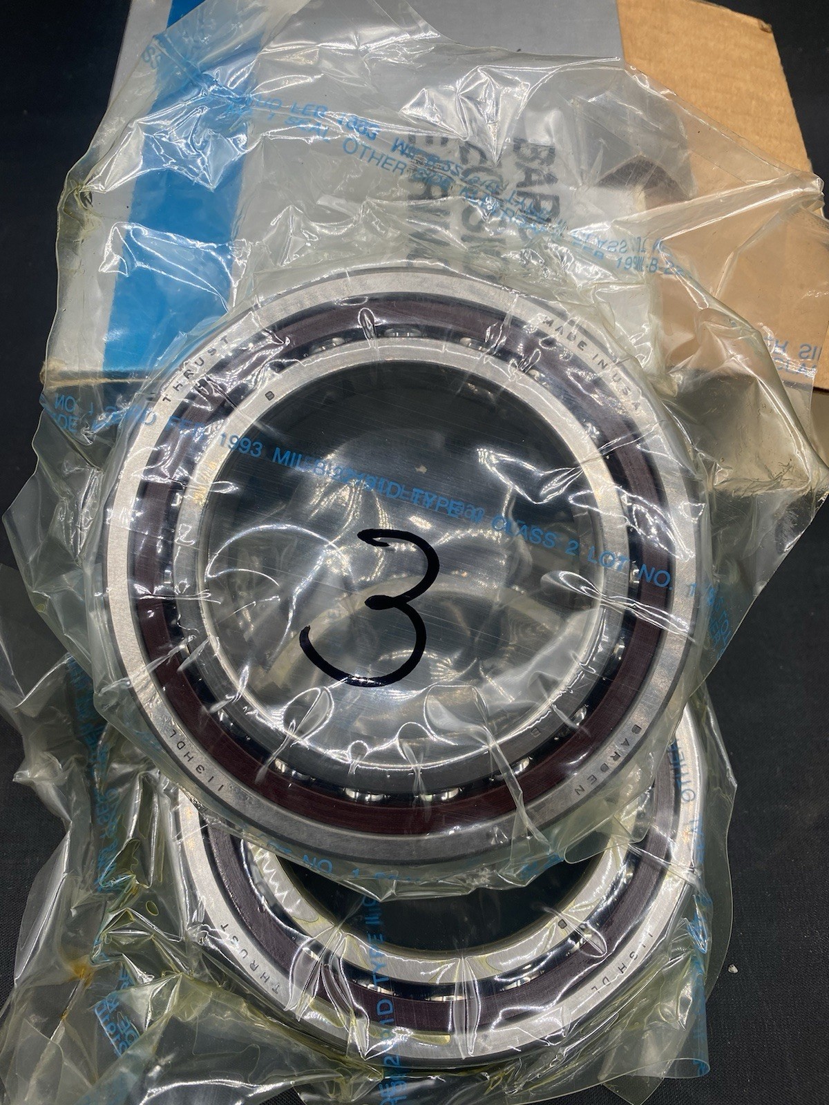 Barden 1 Pair 113HDL Super Precision Bearings NOS B2