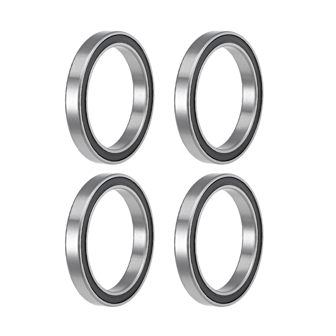 4pcs 6808-2RS Deep Groove Ball Bearings Z2 40x52x7mm Double Sealed Chrome Steel