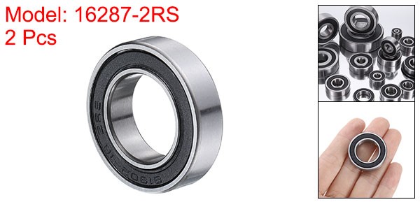 2pcs 16287-2RS Ball Bearings 0.622×1.102×0.275″ Double Sealed ABEC3 ZV2