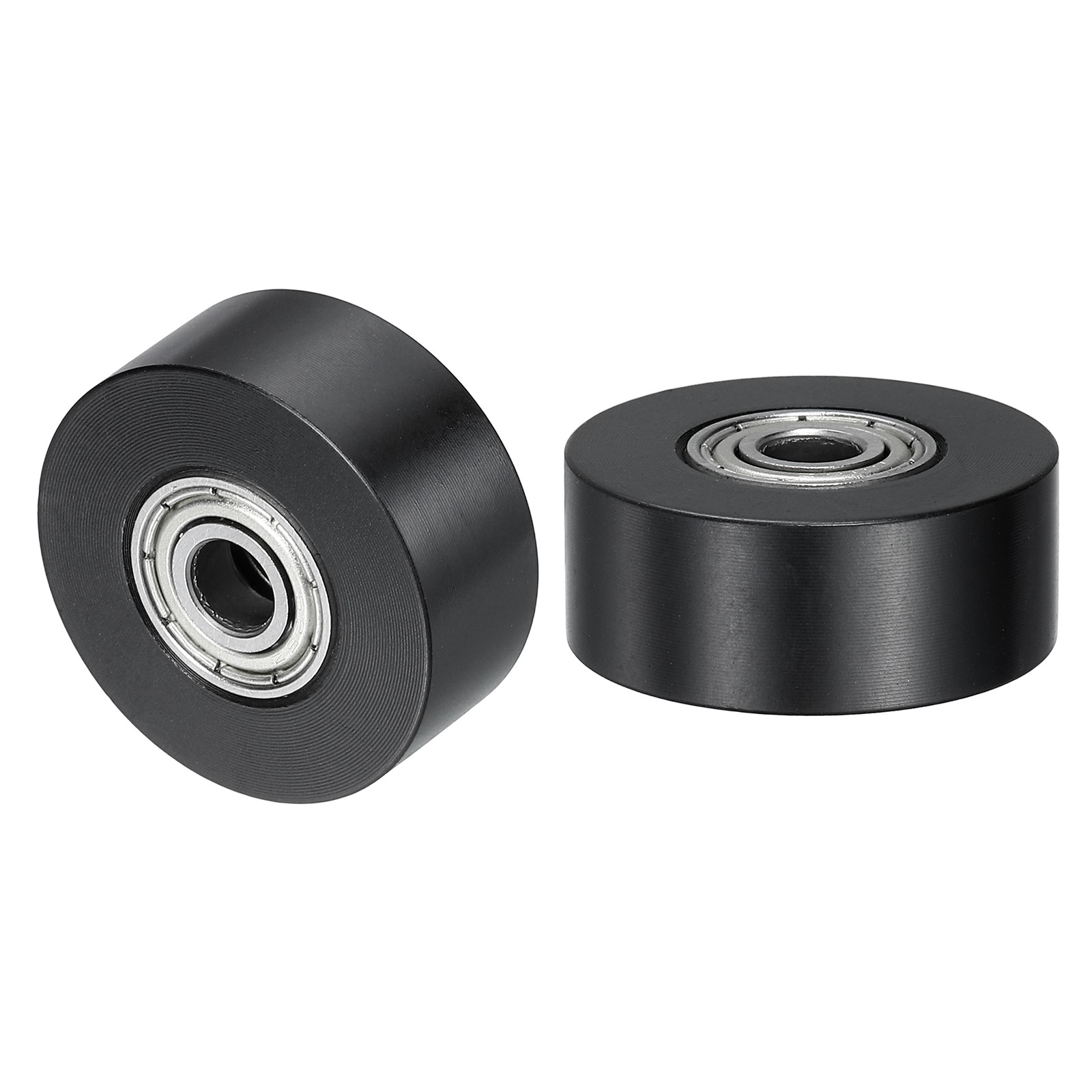 2Pcs POM Roller Wheel with Bearings, 5mm x 25mm x 10mm Bearing Pulley