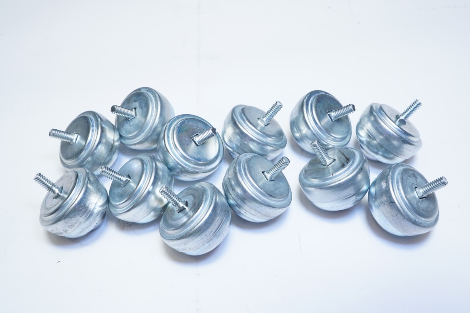 Lot of 12 Ashland Conveyor Products Ball Transfer 1″ Dia Ball 1-3/4″ Dia Housing