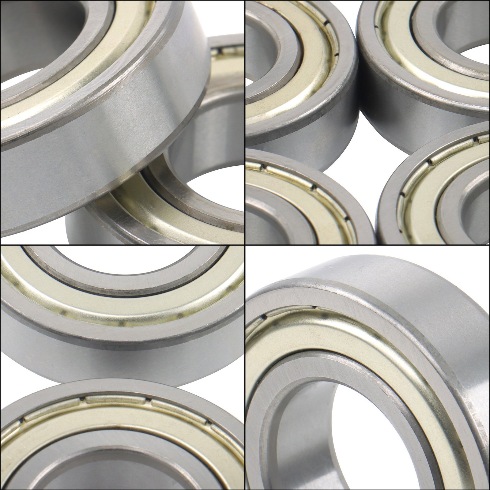 10Pcs 6206-ZZ Deep Groove Ball Bearings 30mm Inner Dia 62mm OD 16mm Metal Sealed