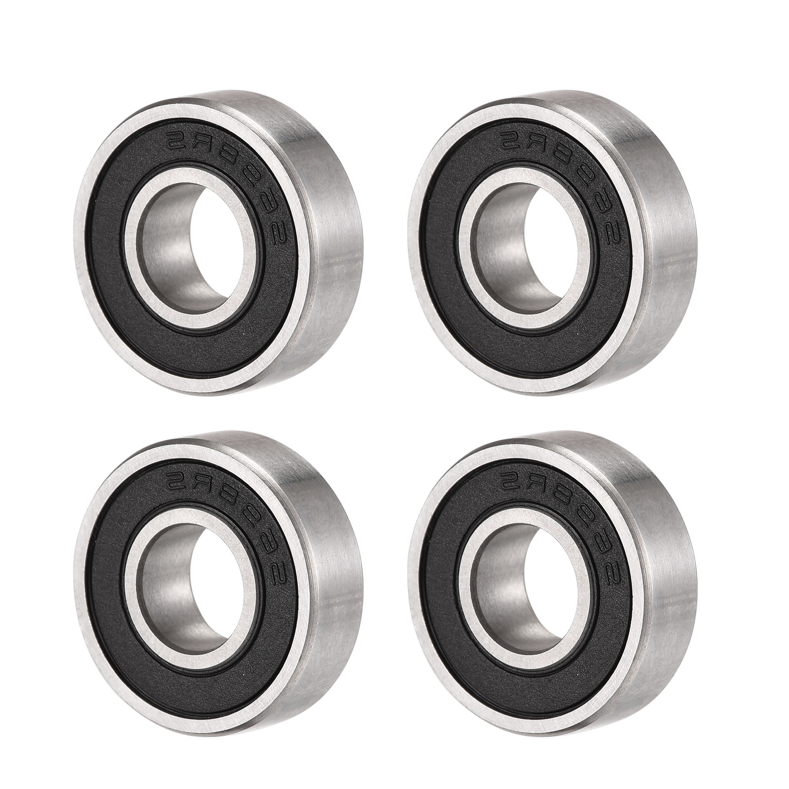 4 Pcs,Stainless Steel Ball Bearing Shielded Chrome Bearings S698-2RS