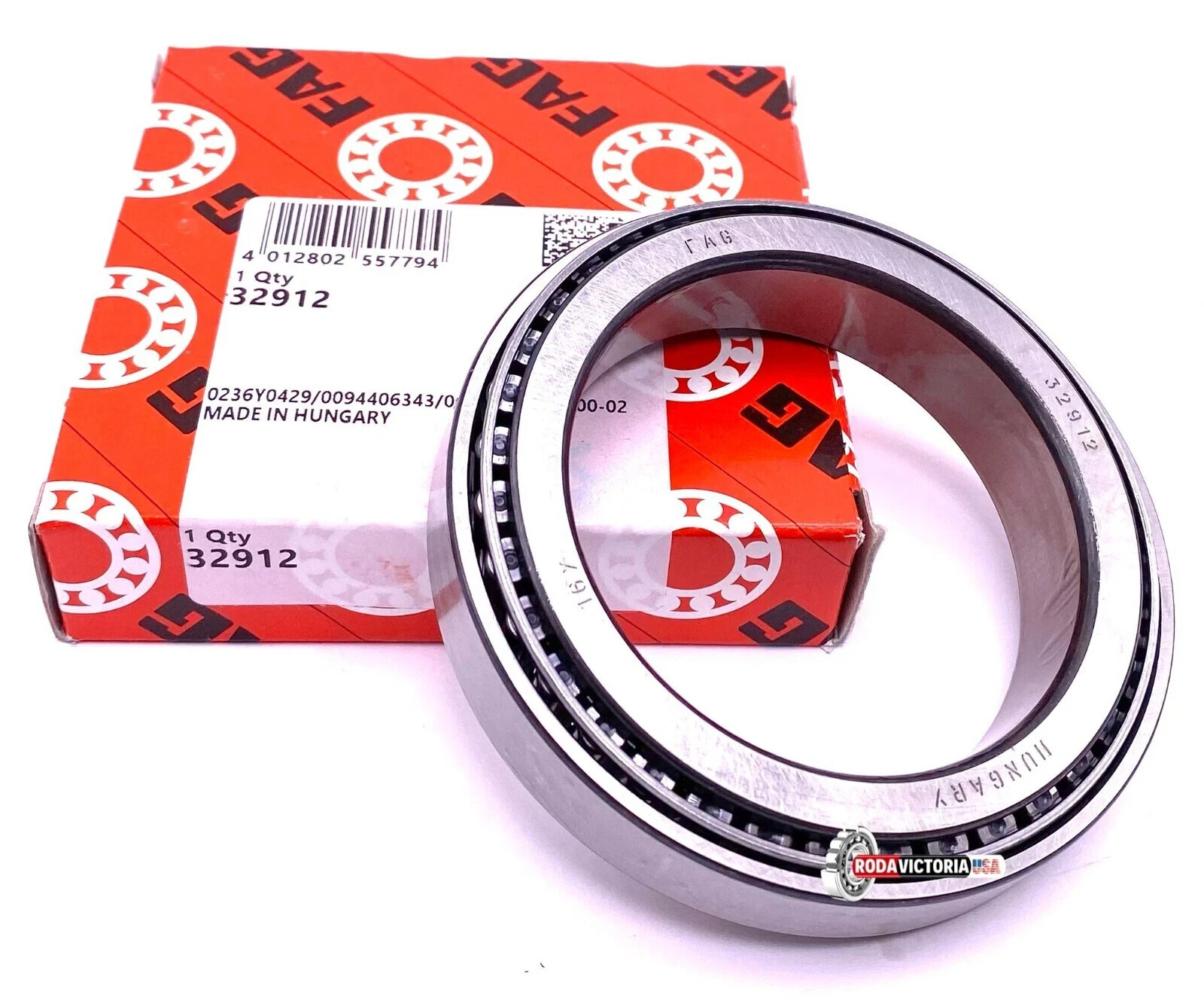FAG 32912 Deep Groove Ball Bearing, Rubber Sealed 30x72x30.20 mm