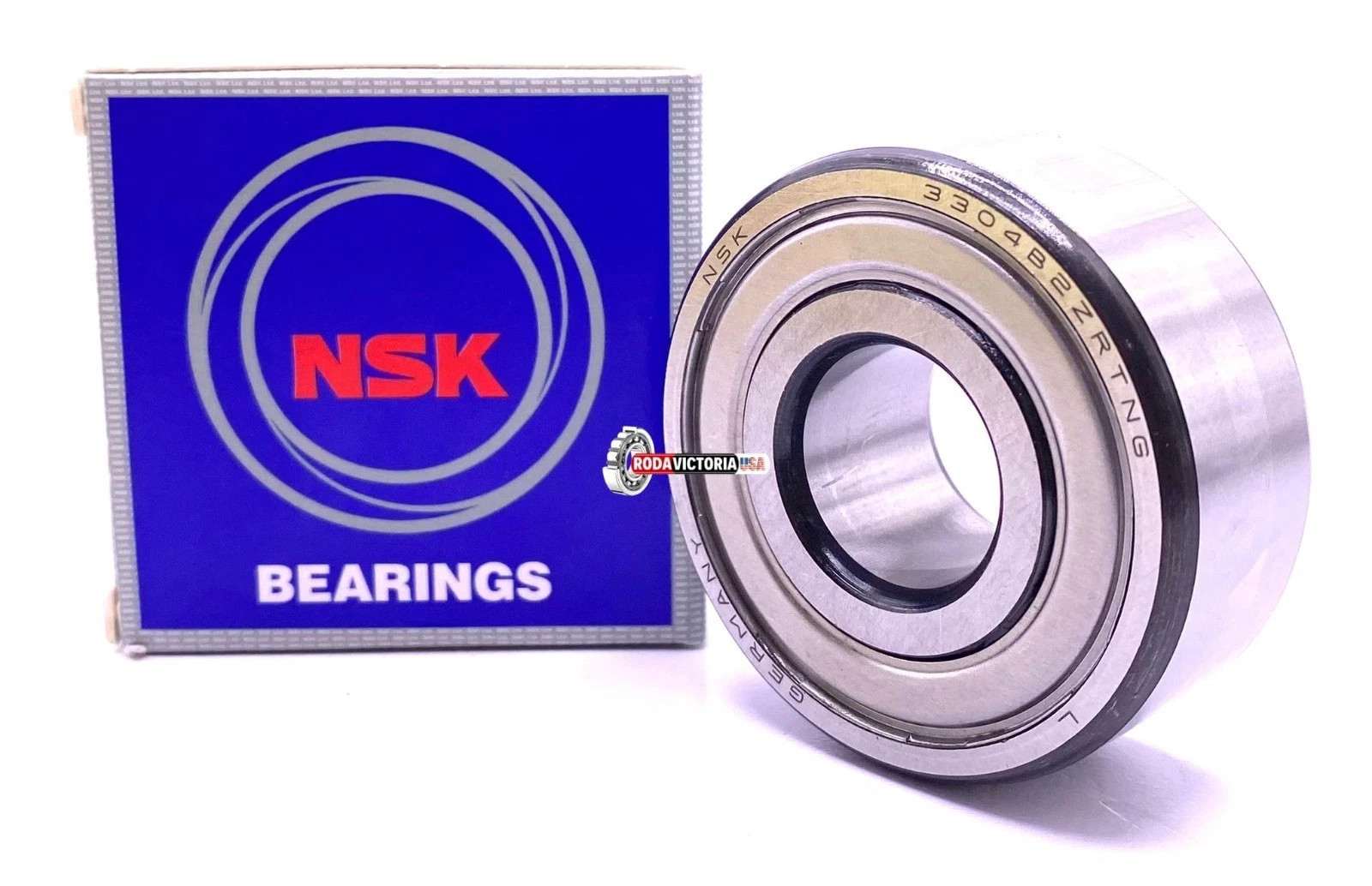 NSK 3304 B 2ZR TNG Angular Contact Ball Bearing, Metal Shielded 20x52x22.2 mm