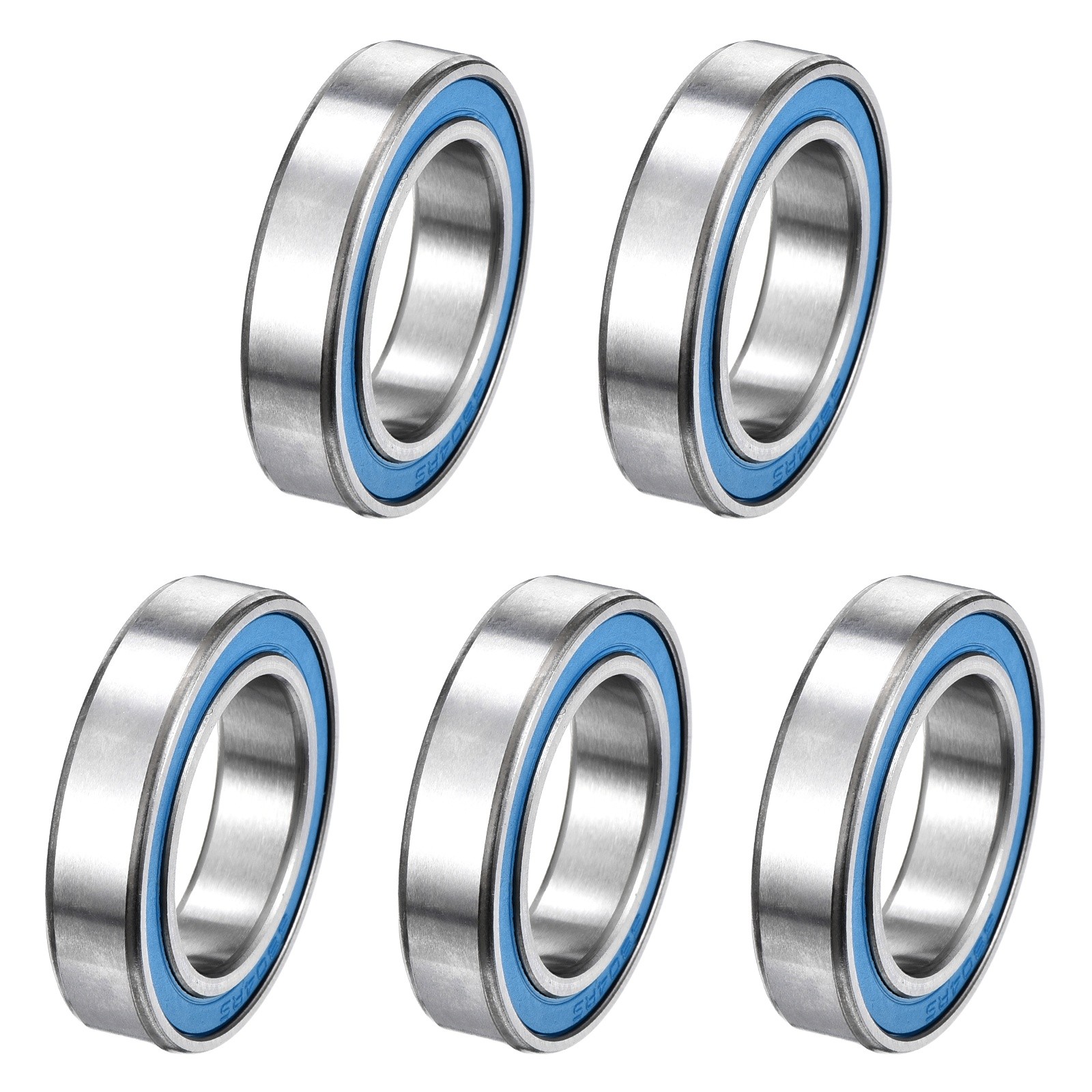 5Pcs 6804-2RS Deep Groove Bearing, 20x32x7mm Double Sealed Chrome Steel ABEC-7
