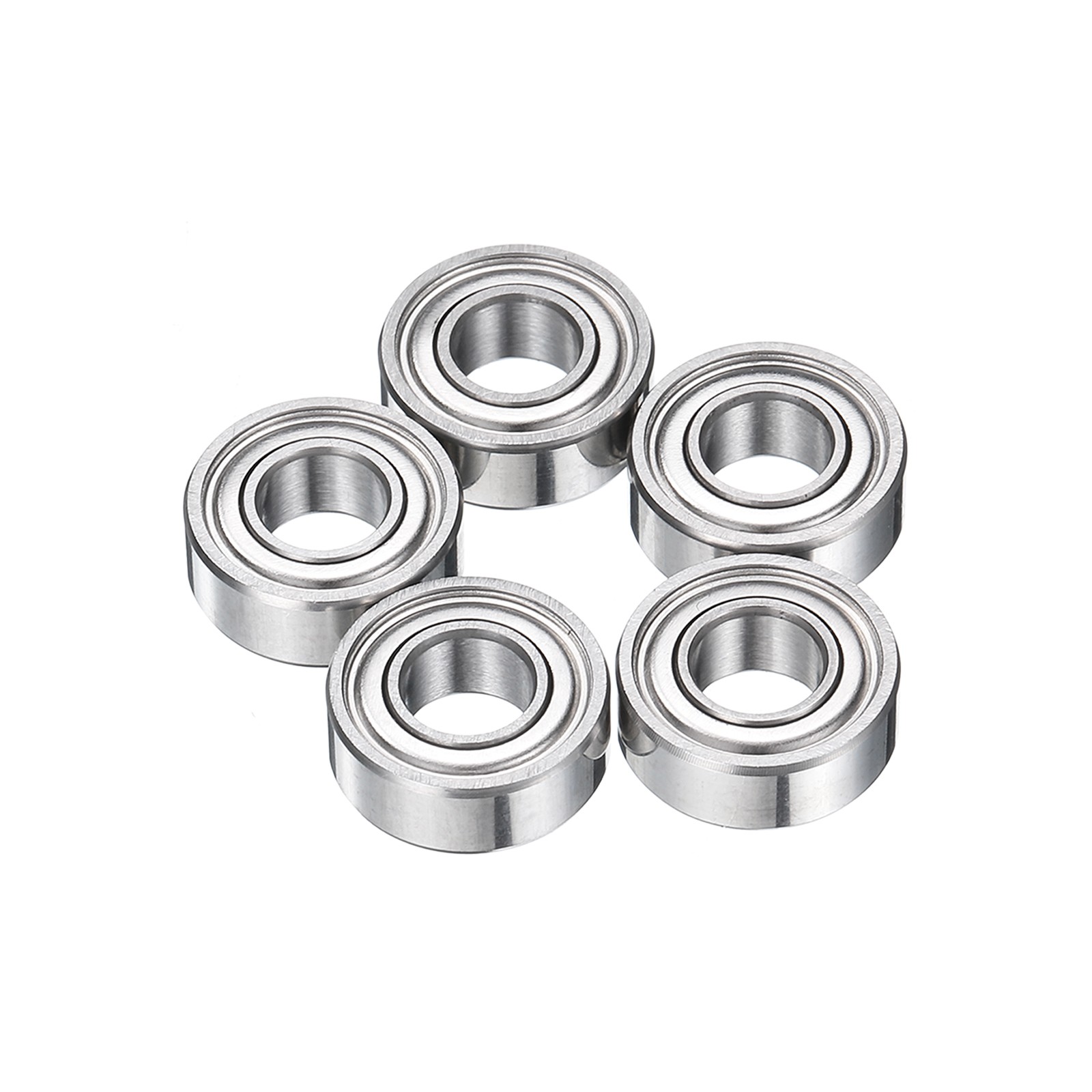 5pcs MR115ZZ Bearings 5x11x4mm Chrome Steel Mini Bearing Double Shielded, ABEC5