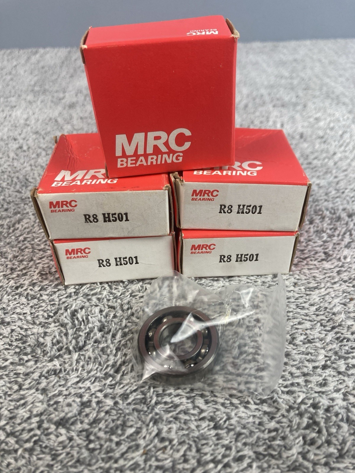 MRC Ball Bearings R8 H501 Radial Deep Groove -Lot 5