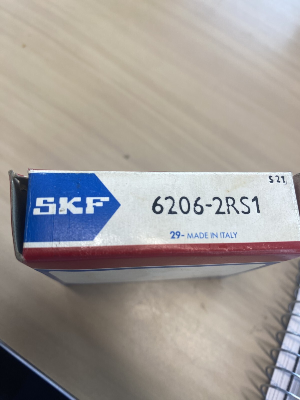 ONE (1) SKF 6206 2RS1NRJEM Deep Groove Bearing Made in Italy Box 167