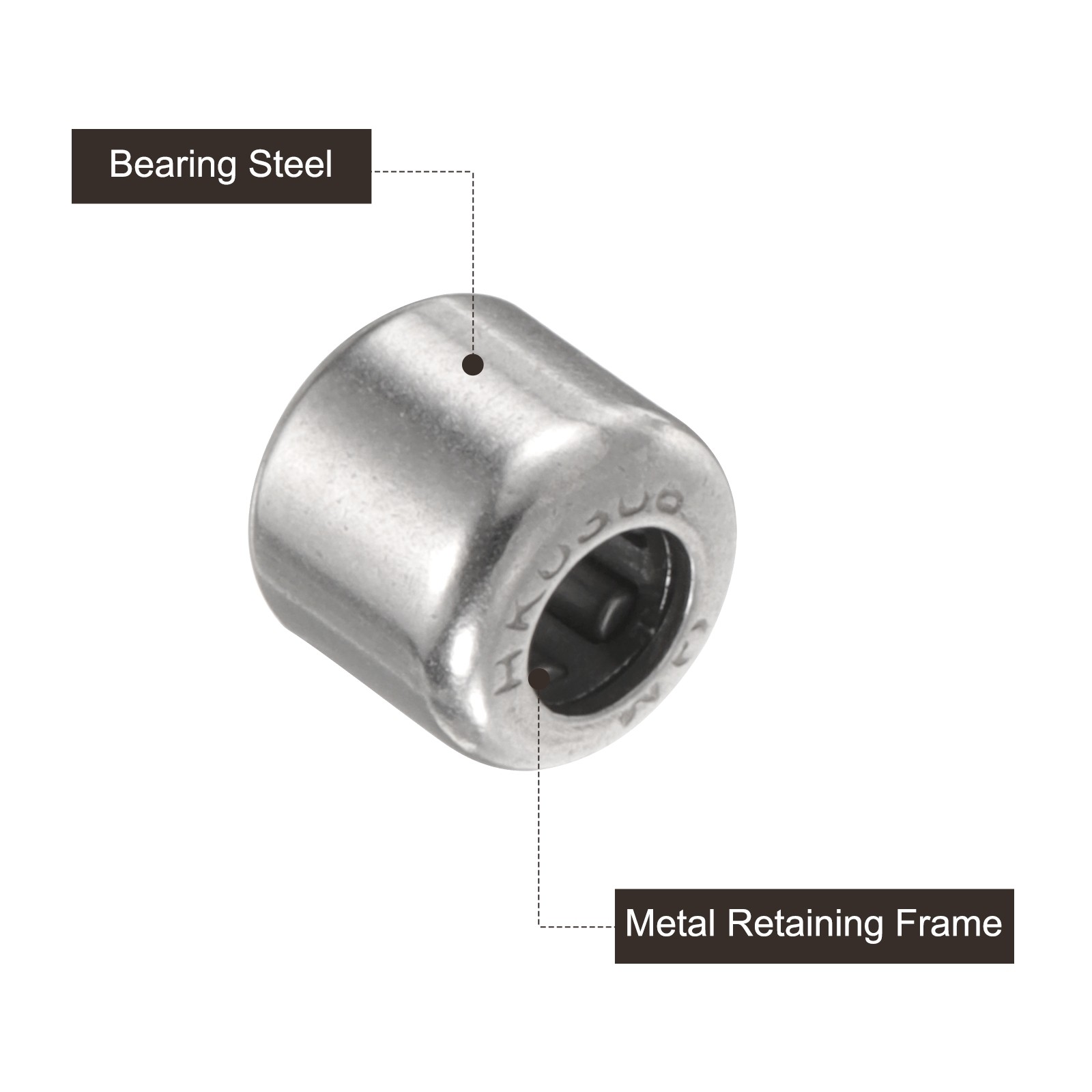 10Pcs HK0306 Needle Roller Bearings 3.5×6.5x6mm Chrome Steel Bearing