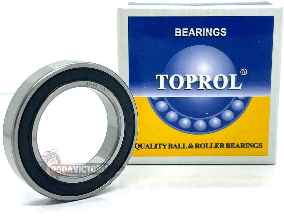TOPROL 6907-2RS C3 Premium Sealed Ball Bearing, 35x55x10mm
