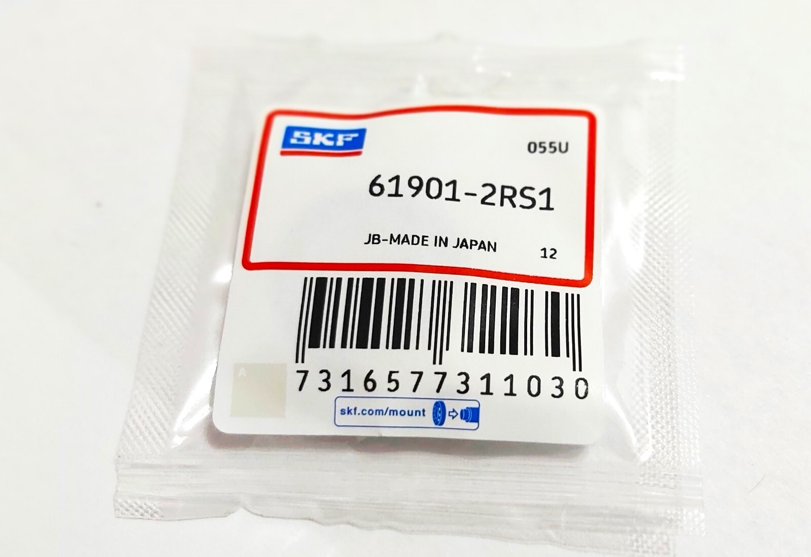 5 個ロットです。 SKF 61901-2RS1 薄型 セクション 深溝ベアリング 12X24X6mm-