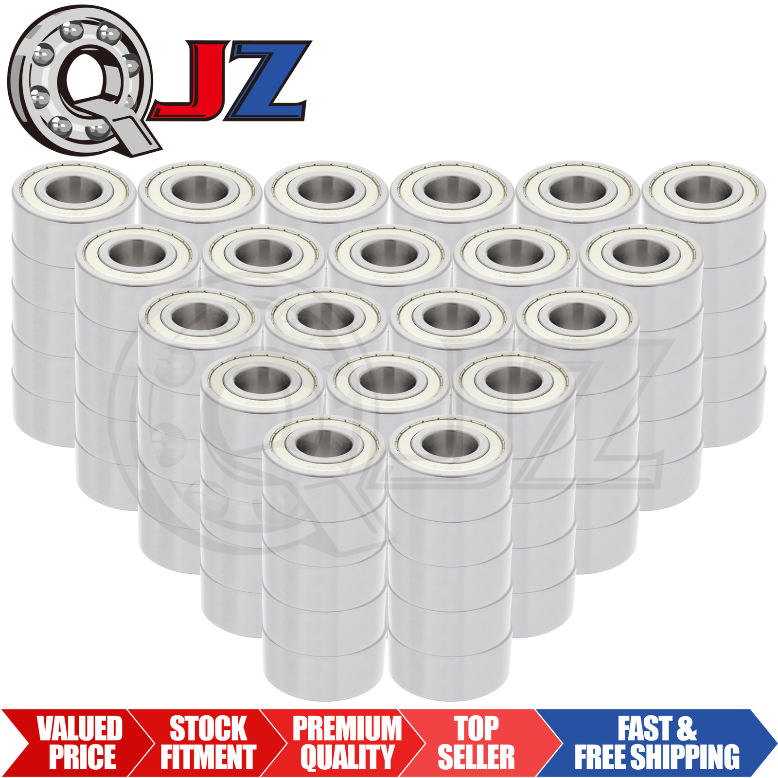 [Qty.100] 5307-ZZ Angular Contact Ball Bearing [35mm ID x 80mm OD x 34.9mm W]